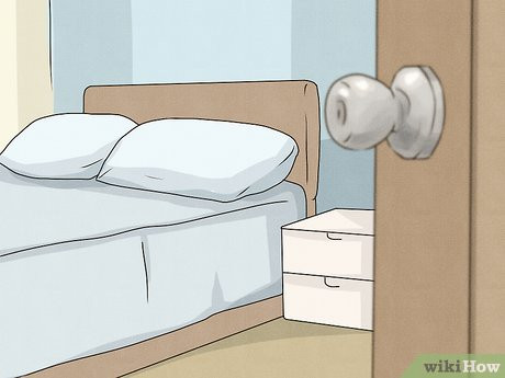 A bedroom is a pretty safe and secluded option.