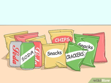 Step 3 Stock up on snacks and drinks.