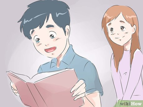 Step 2 Get him a signed copy of his favorite book.